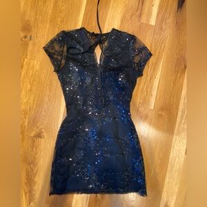 Lucy in the sky Black Sequin Dress